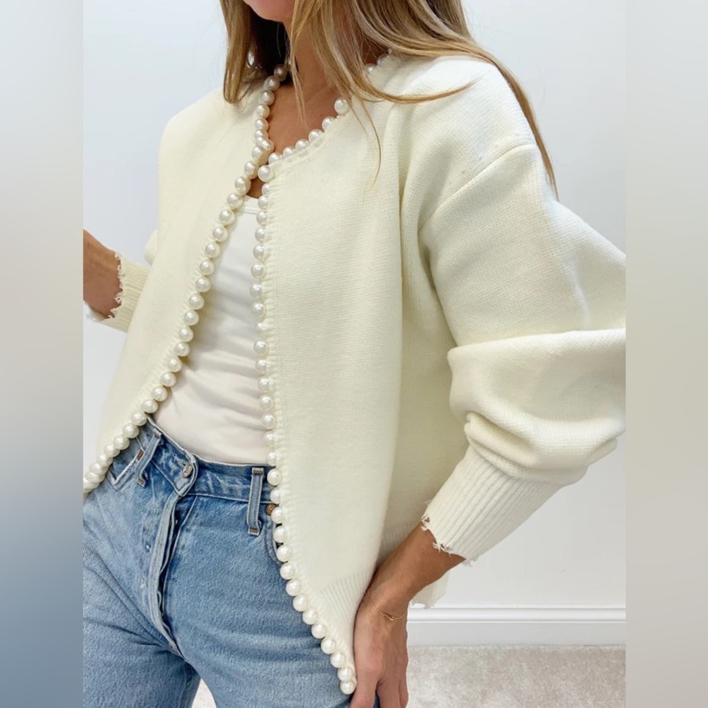 White Pearl Cardigan